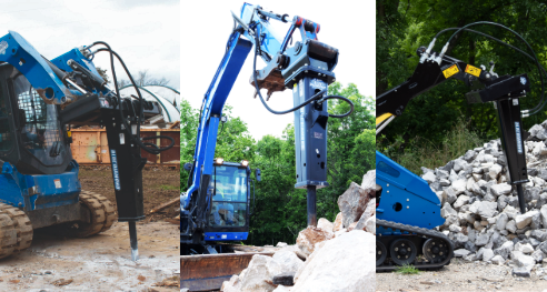 Skidsteer mini skid steer excavator hydraulic breaker
