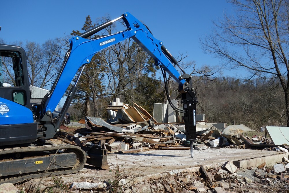 Blue Diamond Excavator Mount Hydraulic Breaker Gallery 1