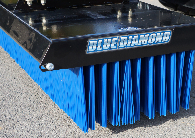 Blue Diamond Forklift Attachments Forklift Push Broom Gallery 1