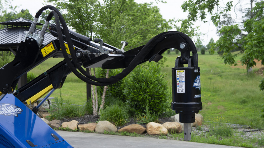 Blue Diamond Mini Auger Drive Mini Skid Steer Attachments Gallery 2