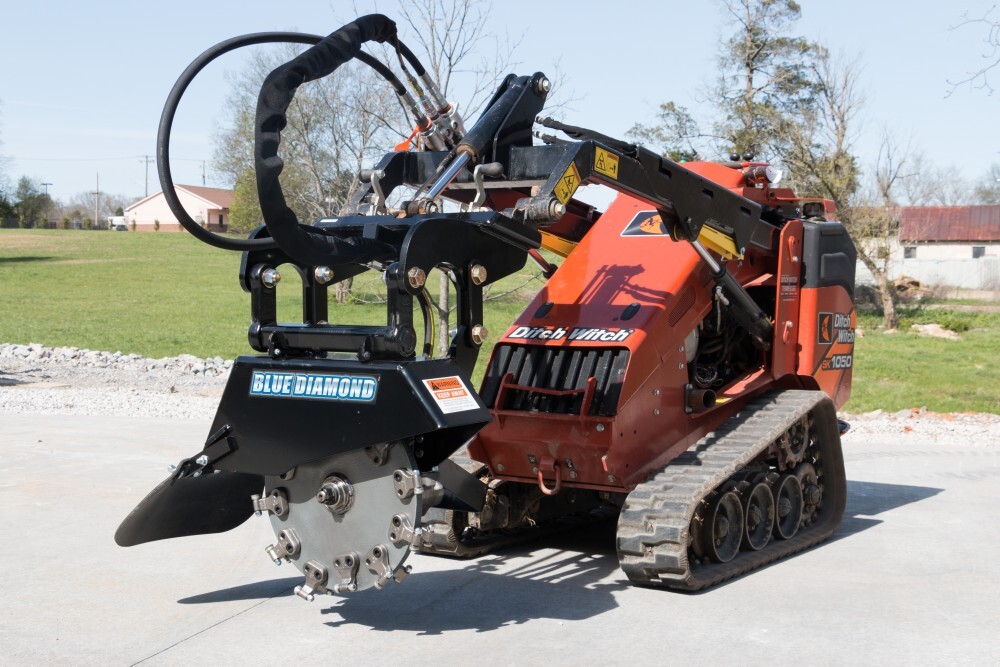 Blue Diamond Mini Skid Steer Attachments MINI STUMP GRINDER Gallery 1