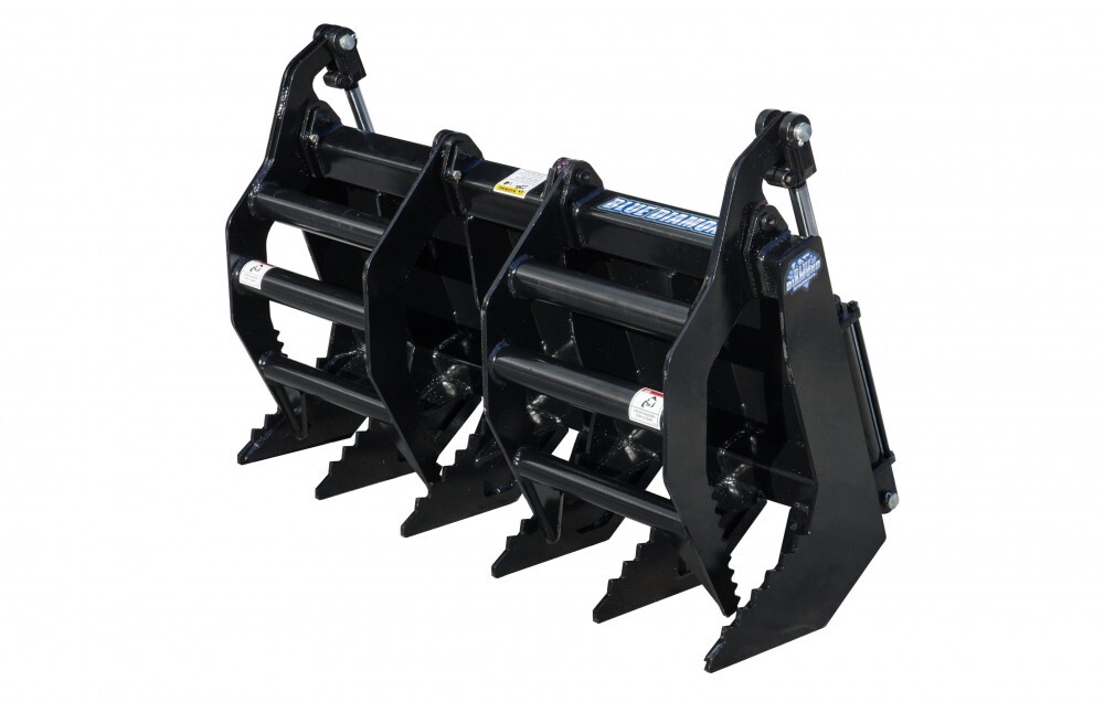 Blue Diamond Mini Skid Steer Attachments Mini Grapple Rake Gallery 1