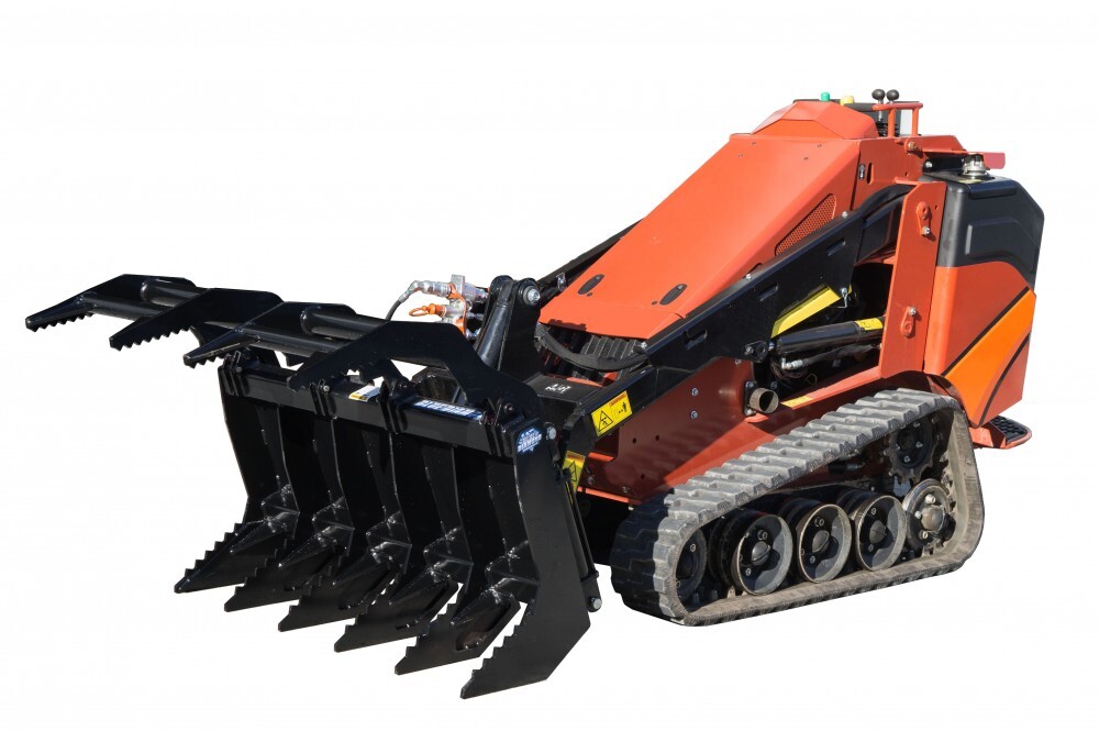 Blue Diamond Mini Skid Steer Attachments Mini Grapple Rake Gallery 3