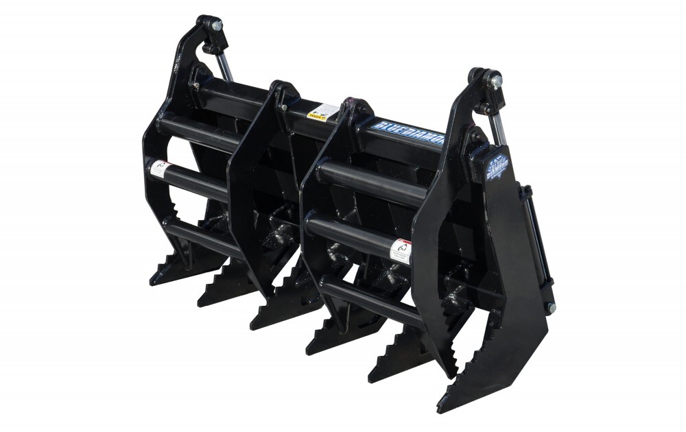 Blue Diamond Mini Skid Steer Attachments Mini Grapple Rake