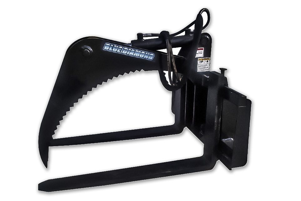 Blue Diamond Mini Skid Steer Attachments Mini Series Grapple Fork