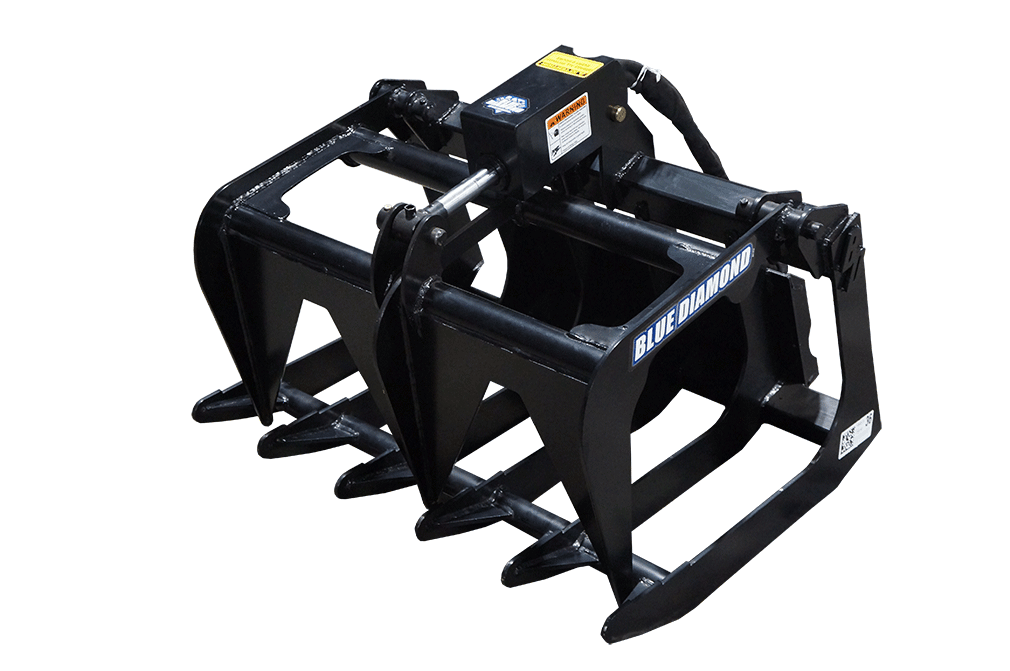 Blue Diamond Mini Skid Steer Attachments Mini Series Root Grapple