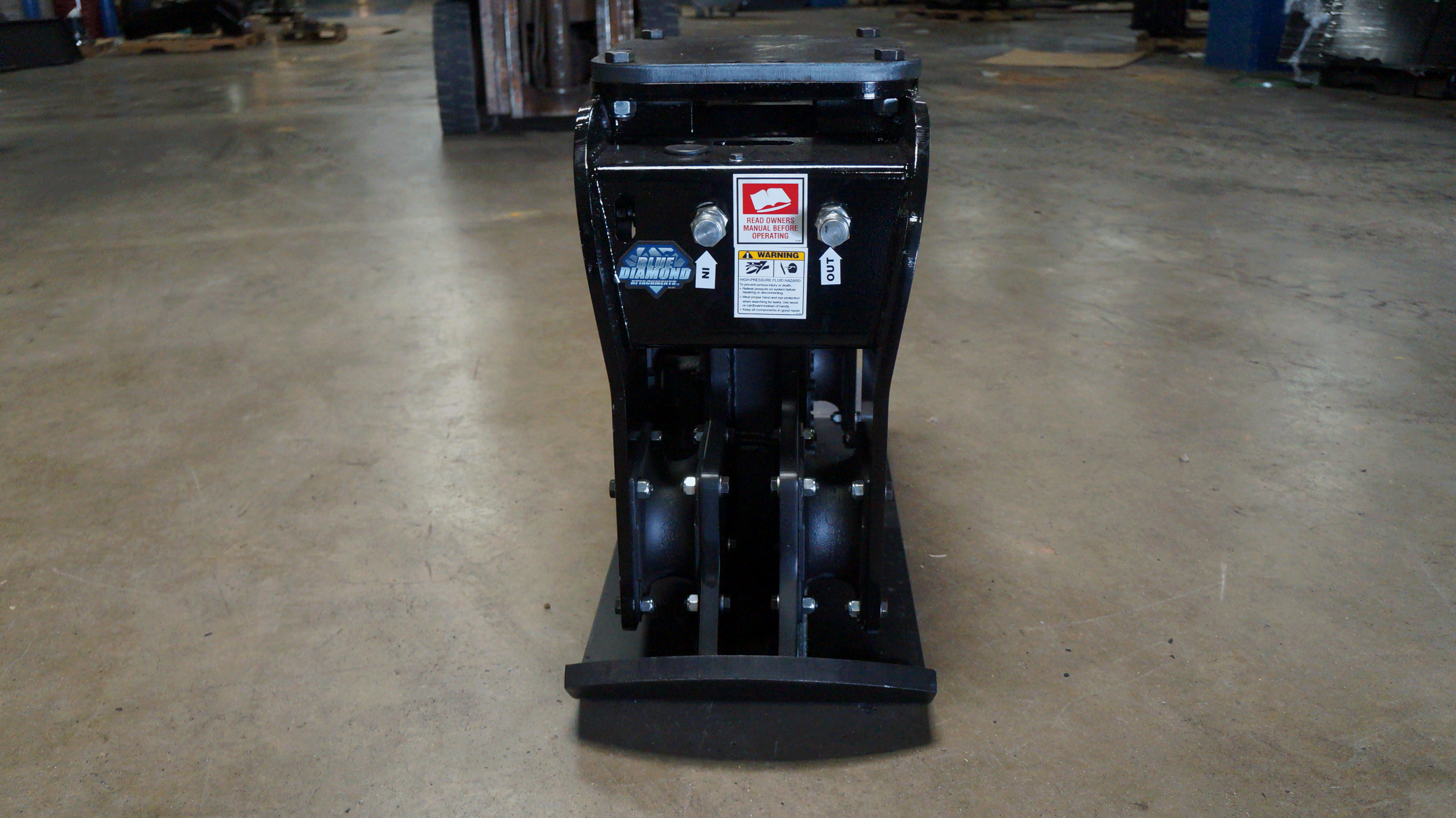 Blue Diamond Plate Compactor Excavator Attachments Gallery 2