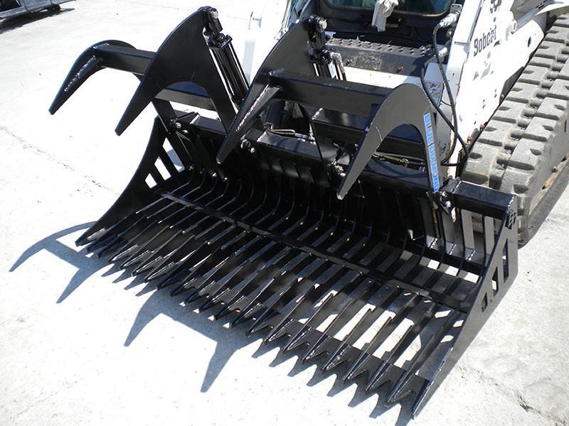 Blue Diamond Rock Bucket Grapple Standard Duty Skid Steer Attachments Gallery 2