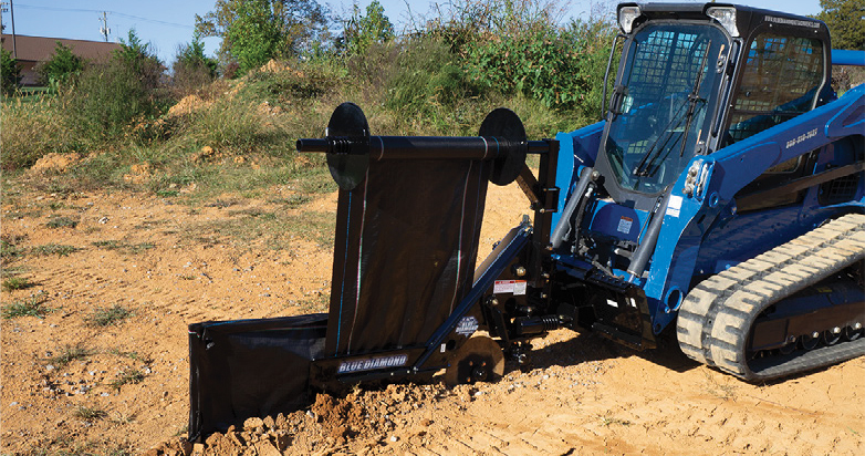 Blue Diamond Silt Fence Installer Skid Steer Attachments Gallery 2