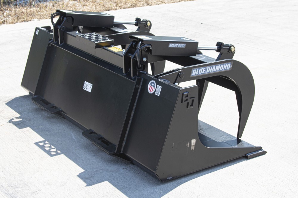 Blue Diamond Skid Steer Attachments Grapple Bucket Heavy Duty Gallery 2