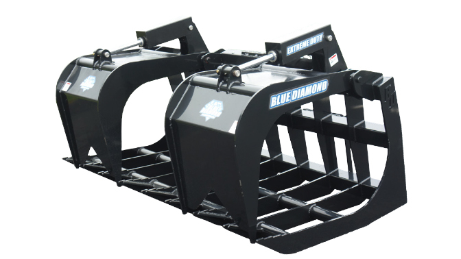 Blue Diamond Skid Steer Attachments ROOT GRAPPLE EXTREME DUTY HIGH CAPACITY