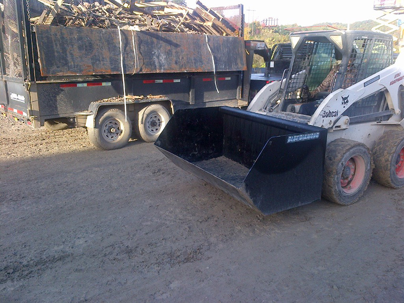 Blue Diamond Skid Steer Attachments Skid Steer Attachments Bucket Dumpster Gallery 3