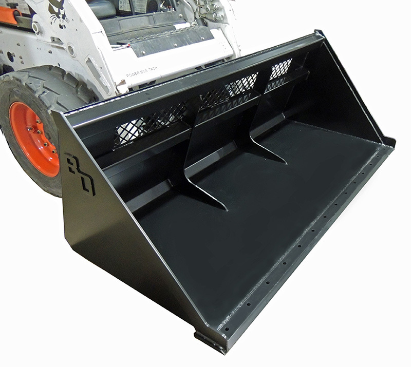 Blue Diamond Skid Steer Attachments Skid Steer Attachments Bucket High Back Snow Mulch