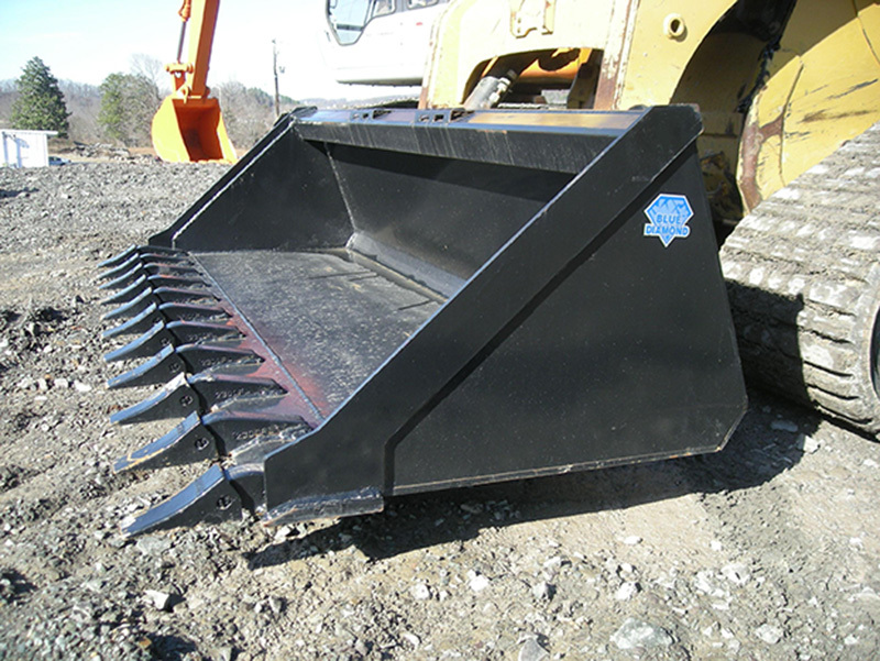 Blue Diamond Skid Steer Attachments Skid Steer Attachments Low Profile Severe Duty Bucket Gallery 3