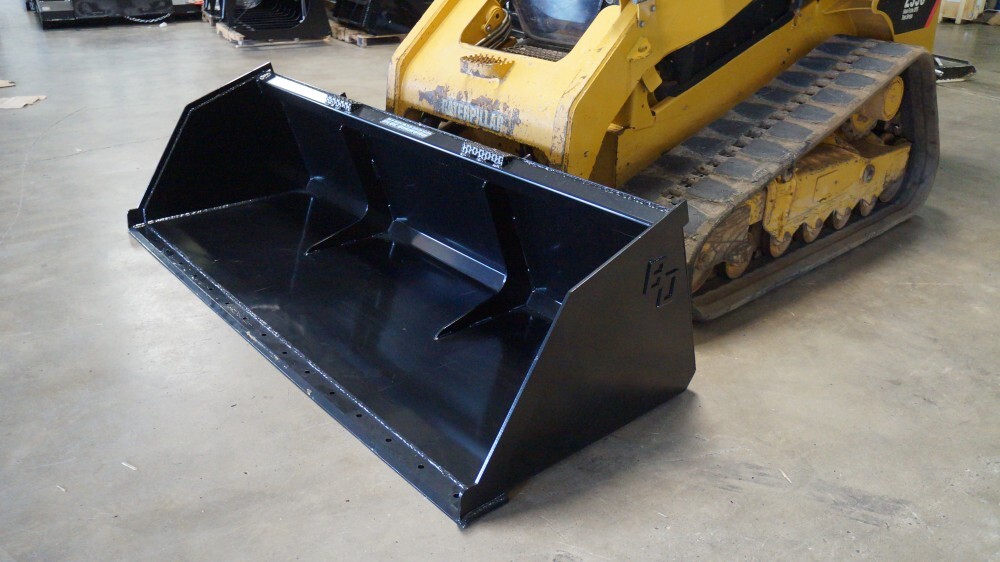 Blue Diamond Skid Steer Attachments Skid Steer Attachments Snow Mulch Bucket Standard Heavy Duty Gallery 4