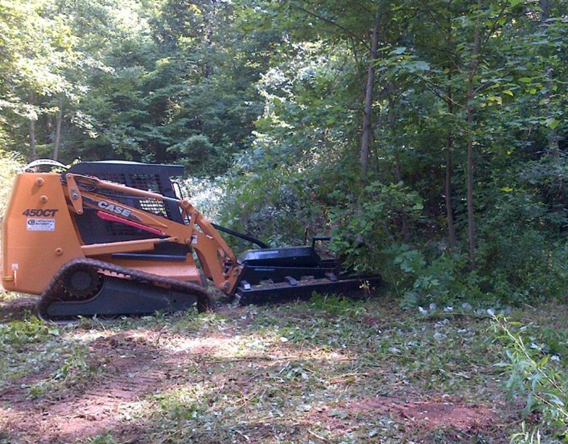 Blue Diamond Skid Steer Attachments Skid Steer Brush Cutter Extreme Duty Open Front Gallery 4