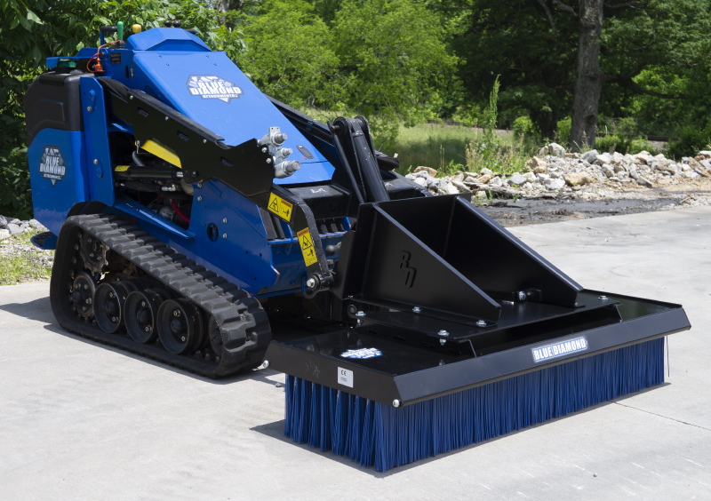 Blue Diamond Skid Steer Attachments Skid Steer Push Broom Gallery 1