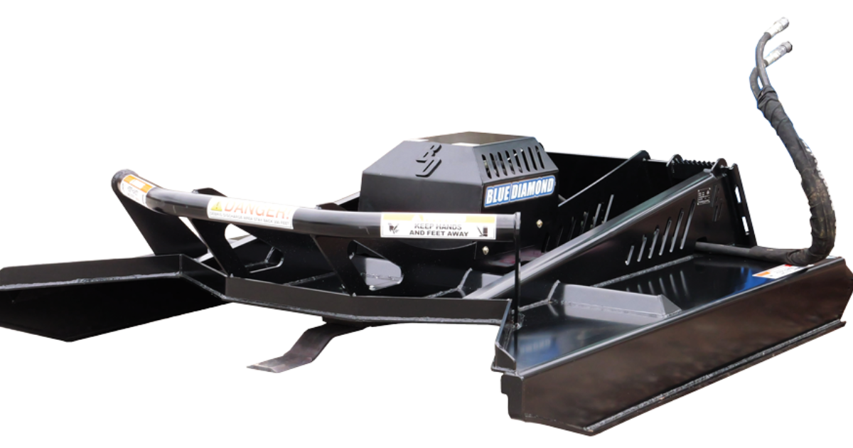 Skid Steer Brush Cutter | Heavy Duty Open Front | Blue Diamond