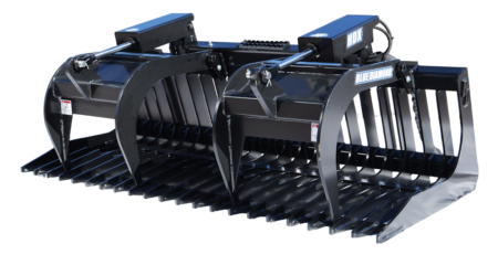 Rock Bucket Grapple HDX trans left angle