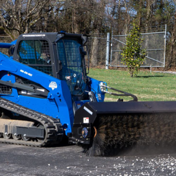 Blue diamond severe angle broom skid steer