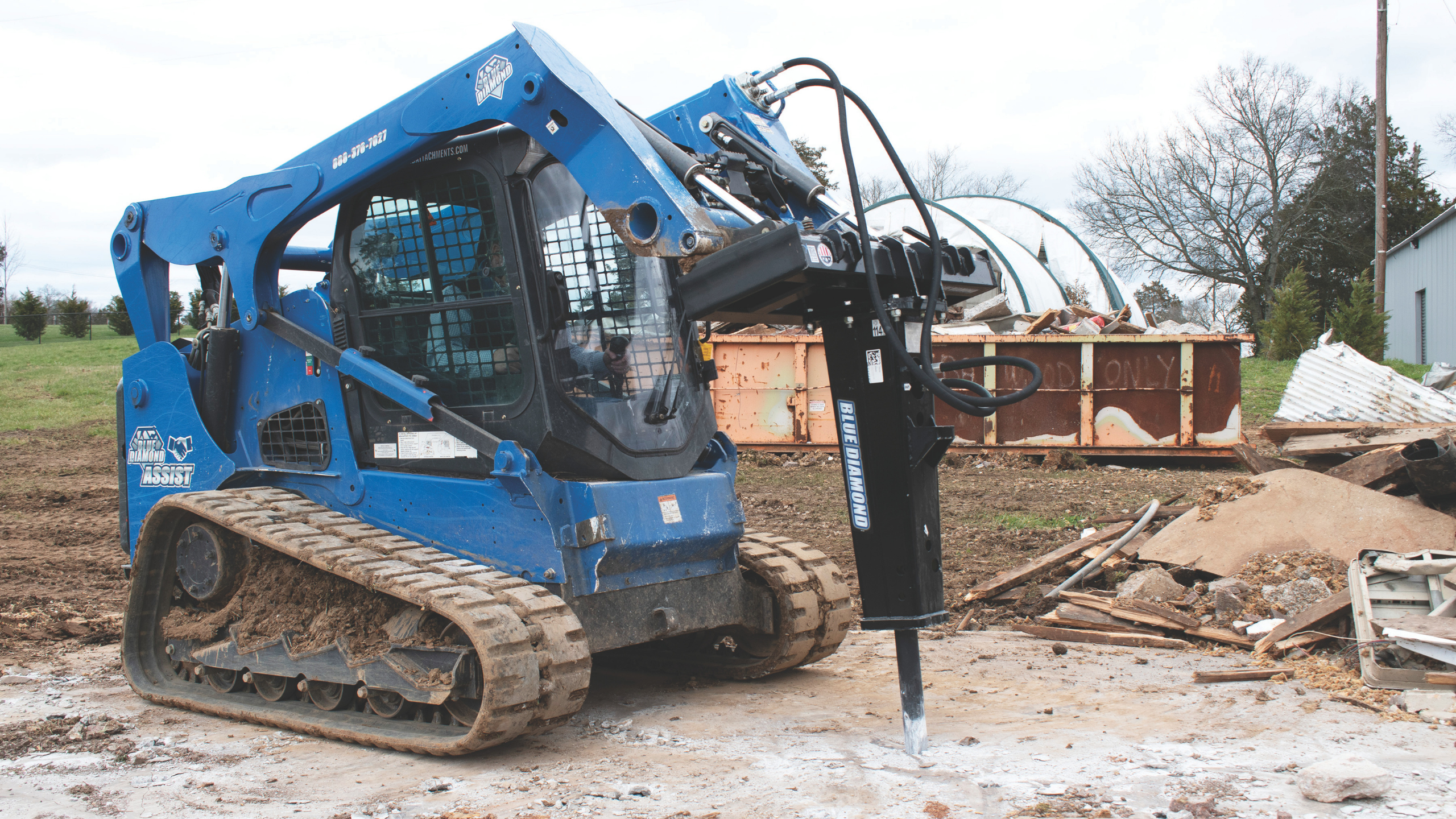 Skid steer breaker
