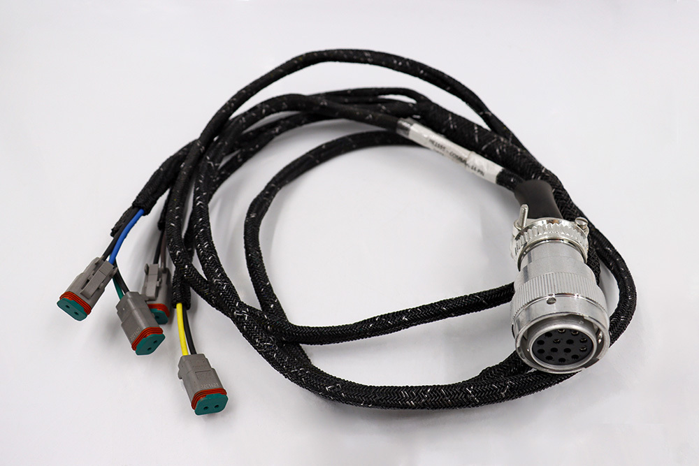 SNOW BLOWER, EXTREME DUTY, WIRE HARNESS: 14-PIN FEMALE HARNESS. FITS MOST SKID STEERS NEWER THAN 1995 FOR STD FLOW