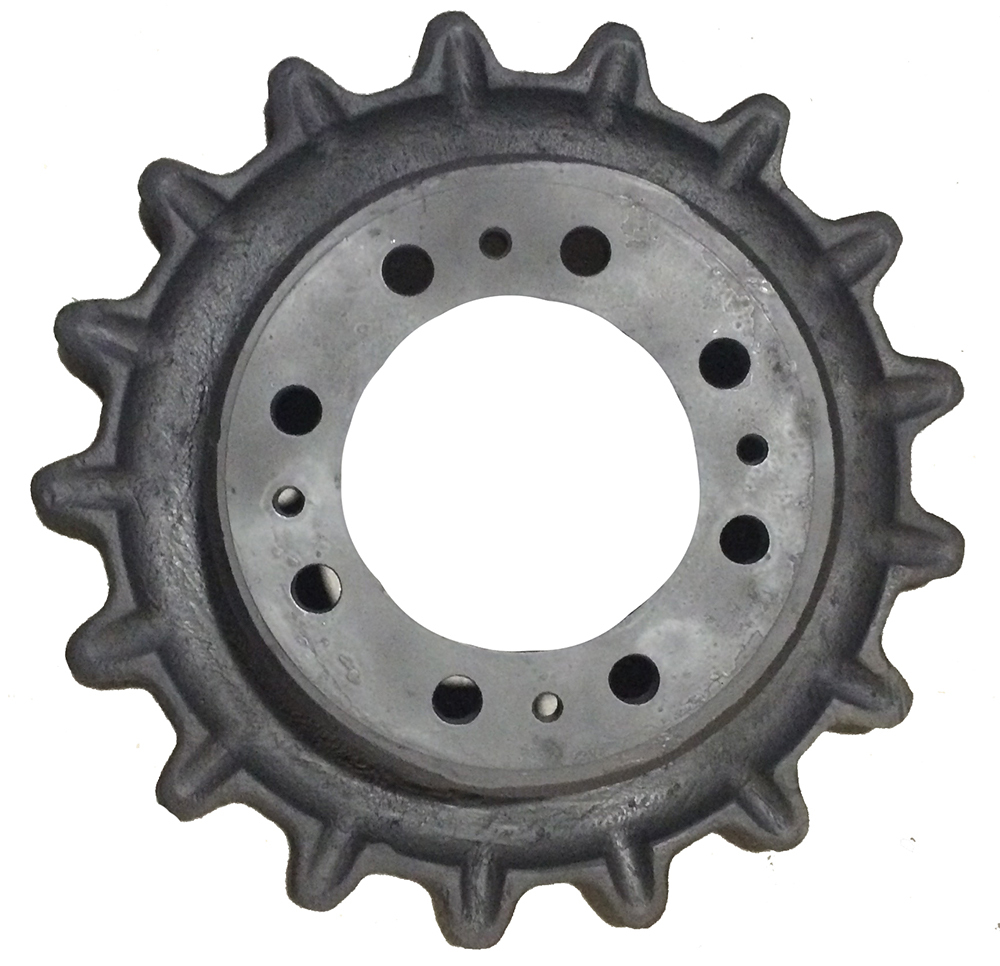 UNDERCARRIAGE SPROCKET (8 BOLT X 17 TEETH) VERIFY SERIAL NUMBER BUT COMMONLY FITS BOBCAT T630 T650 T740 & T870