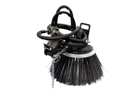 116555 Broom Pickup Series Gutter Brush with Shut Off Valve 1 in Round Motor Shaft WEBREADY 1