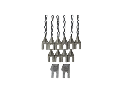 205005 KIT DC12 auger tooth dirt 36 in cast head web 1