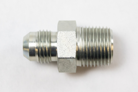 295010 M06 JIC M06 NPT Hydraulic Straight Fitting Male 6 JIC x Male 6 Pipe Thread WEBREADY 1