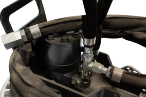 116555 Broom Pickup Series Gutter Brush with Shut Off Valve 1 in Round Motor Shaft WEBREADY 2