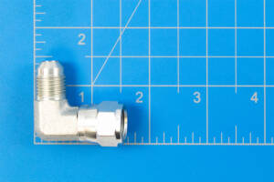 295030 M06 JIC F06 JICS Hydraulic 90 Degree Fitting Male 6 x Female 6 JIC Swivel WEBREADY 1